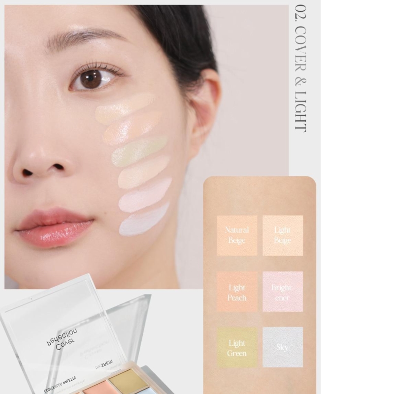 Консилер The Saem Cover Perfection Concealer Palette 02 Cover&Light — фото 3