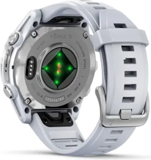 Умные часы Garmin Fenix 8 AMOLED 43mm / 010-02903-00 (серебристый/белый)