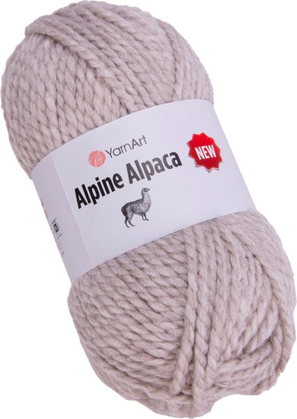 Пряжа для вязания Yarnart Alpine Alpaca 20% альпака, 20% шерсть, 60% акрил / 1430 (120м, светло-бежевый)