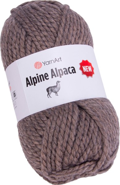 Пряжа для вязания Yarnart Alpine Alpaca 20% альпака, 20% шерсть, 60% акрил / 1438 (120м, темно-бежевый)