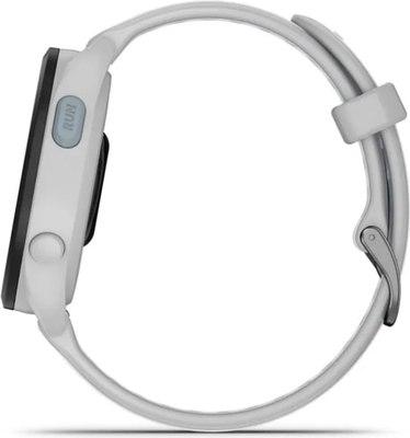 Умные часы Garmin Forerunner 165 Music 43mm / 010-02863-31 (белый/серый ремешок)