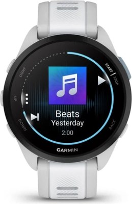 Умные часы Garmin Forerunner 165 Music 43mm / 010-02863-31 (белый/серый ремешок)