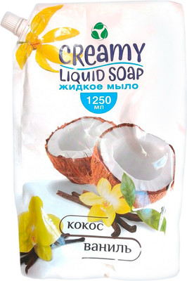Мыло жидкое Creamy Кокос и Ваниль (1.25л) - 