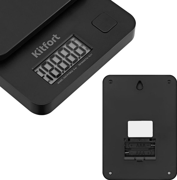 Кухонные весы Kitfort КТ-817-1 (черный)