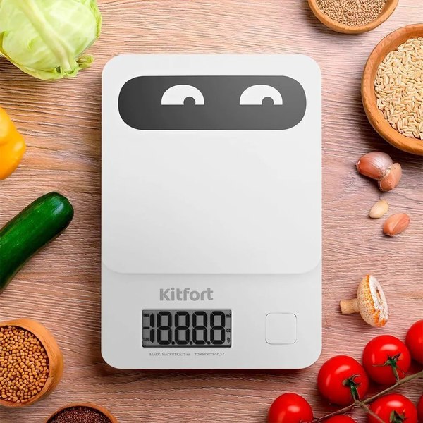 Кухонные весы Kitfort КТ-817-2 (белый)