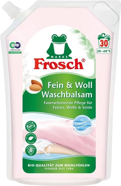 Гель для стирки Frosch Для шерстяных и нежных тканей (1.8л)