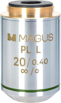 Объектив для микроскопа Magus 20PLL 20x/0.40 Plan L WD 8.80мм / 83461 - 