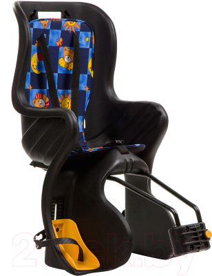 Детское велокресло STG GH-928LG / X95385 (черный с разноцветной накладкой)
