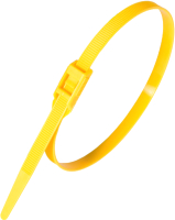 Стяжка для кабеля Fortisflex КСГ 8x400 74248 (100шт, желтый) - 