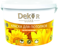 Краска Dekor ВД-АК 216 для потолка (1.1кг, белоснежный) - 