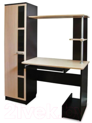 Компьютерный стол SV-мебель №1 (дуб венге/дуб млечный)