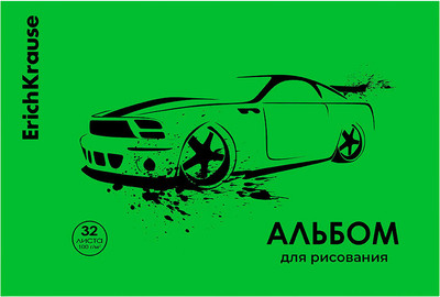 Альбом для рисования Erich Krause Car Neon / 63612 (зеленый) - 
