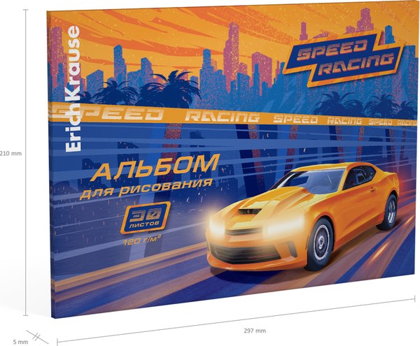 Альбом для рисования Erich Krause Sport Car / 61475