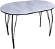 Обеденный стол СВД Юнио 110-140x70 / 055О.П16.МО (бетон/металлическая опора) - 
