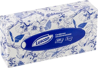 Бумажные салфетки Luscan Косметические / 829267 (100шт, белый)