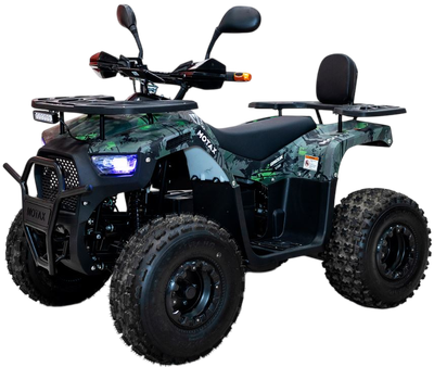 Квадроцикл Motax Grizlik Premium 2024 (черный/зеленый камуфляж) - 