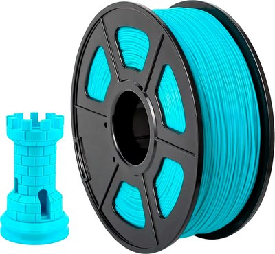 Пластик для 3D-печати NV Print NV-3D-ABS-CYAN (1.75мм, 1кг, Cyan) - 