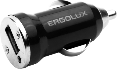 Адаптер питания автомобильный Ergolux ELX-CA01P-C02 (черный) - 