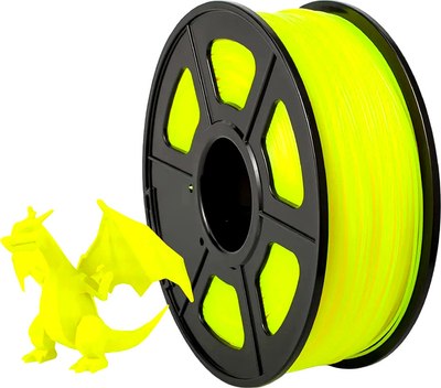 Пластик для 3D-печати NV Print NV-3D-ABS-YELLOW (1.75мм, 1кг, желтый) - 