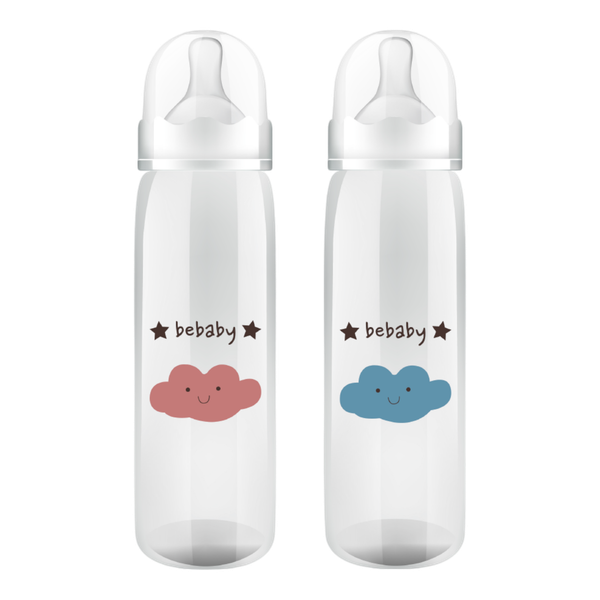 Бутылочка для кормления Be Baby Антиколиковая / R-05B/240 (240мл, голубой)
