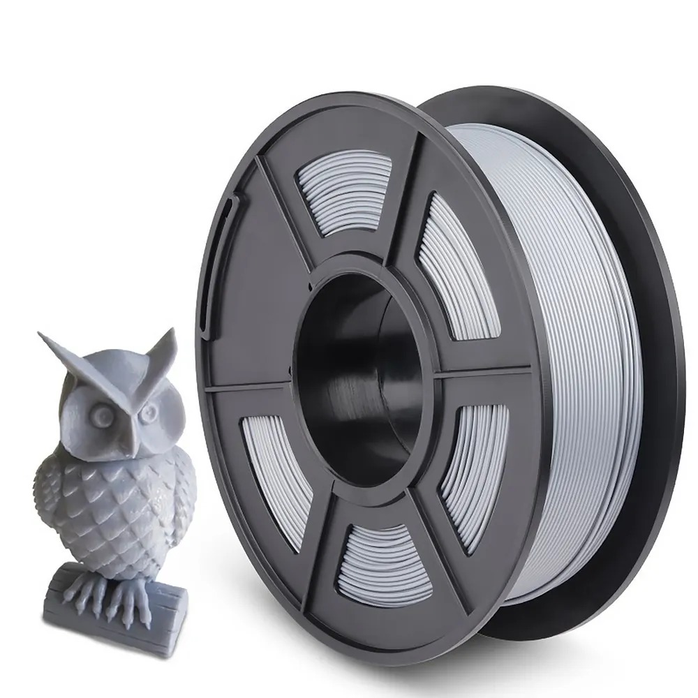 Пластик для 3D-печати NV Print NV-3D-PLA-SILVER (1.75мм, 1кг, серебристый) — фото 2