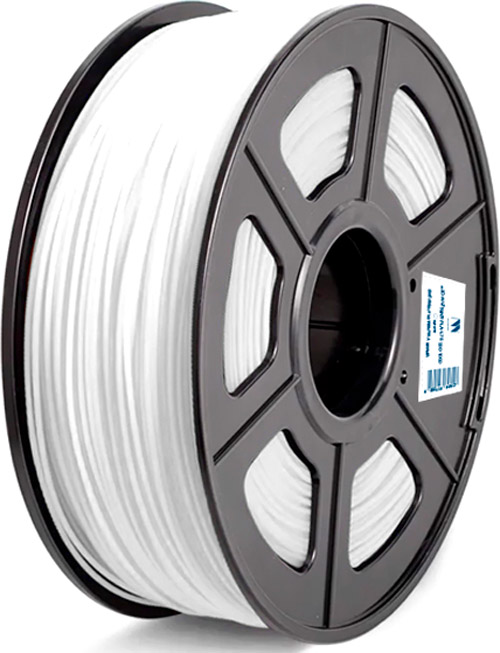 Пластик для 3D-печати NV Print NV-3D-PLA-WHITE (1.75мм, 1кг, белый)
