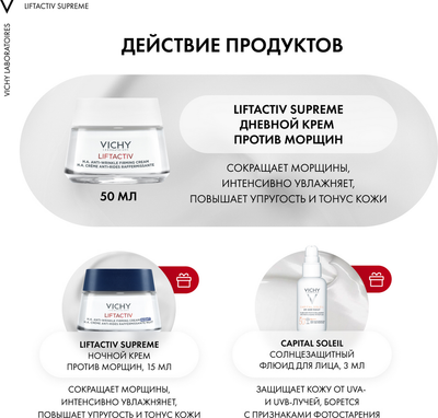 Набор косметики для лица Vichy Supreme для упрогости и молодости кожи