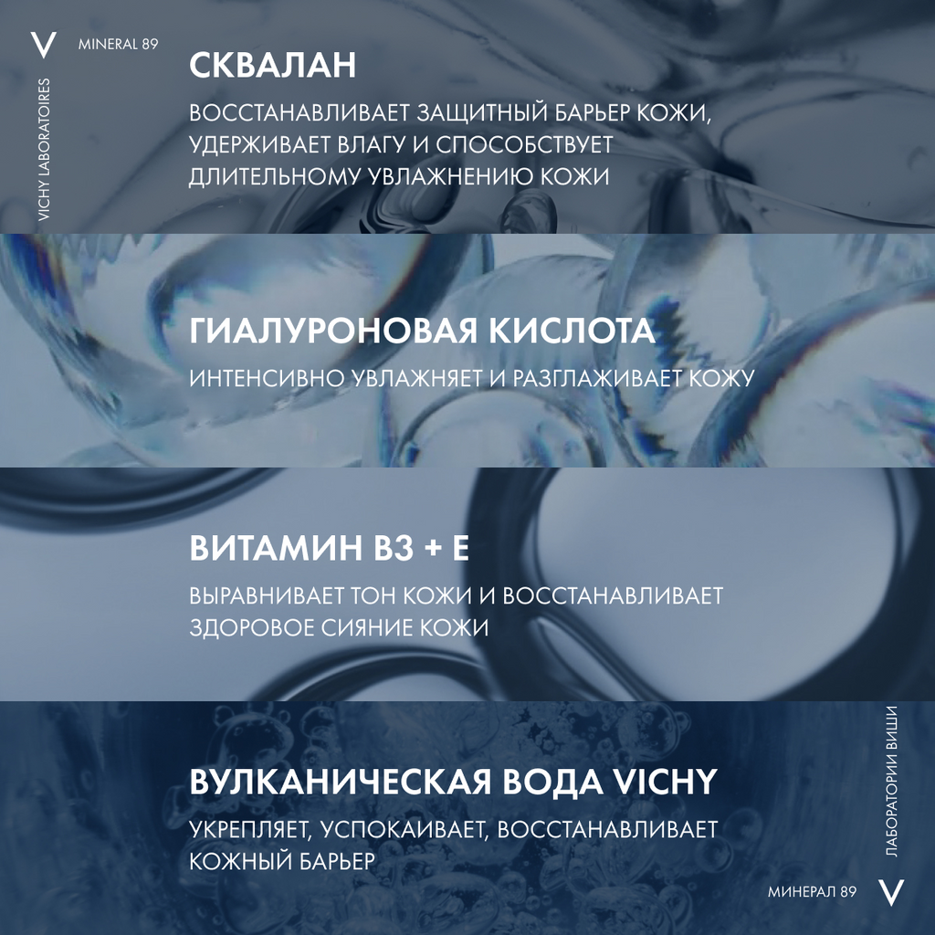 Набор косметики для лица Vichy Mineral 89 для интенсивного увлажнения и укрепления кожи