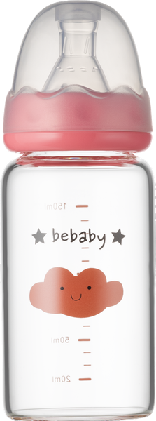 Бутылочка для кормления Be Baby Антиколиковая / R-05B/150 (150мл, розовый)