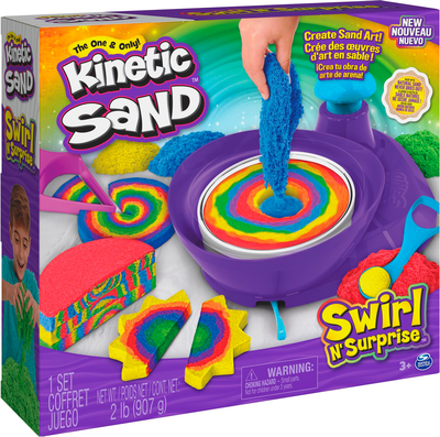 Кинетический песок Spin Master Kinetic Sand. Цветной вихрь / 43707 - 