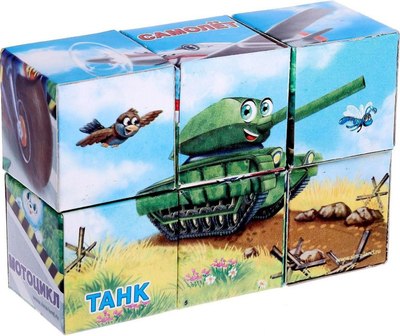 

Развивающий игровой набор, IQ Кубики. Транспорт / 1251820