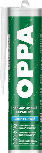 Герметик силиконовый OPPA HOCS260B (270г, белый)