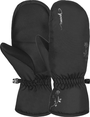 Варежки лыжные Reusch Ice Flower / 6431453-7702 (р.7, Black/Silver)