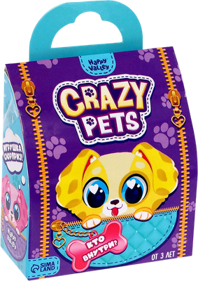 Игрушка-сюрприз Happy Valley Crazy Pets. С наклейками / 7462797 -