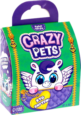 Игрушка-сюрприз Happy Valley Crazy Pets. С наклейками / 7462794 -
