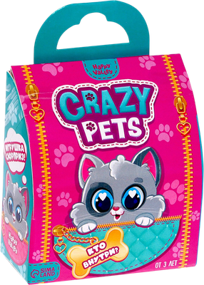 Игрушка-сюрприз Happy Valley Crazy Pets. С наклейками / 7462793 -
