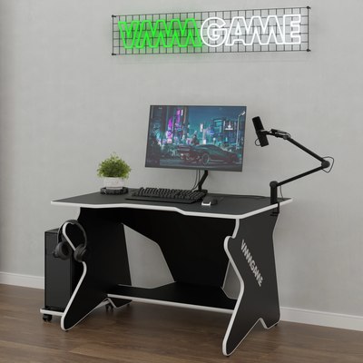 Купить Геймерский стол Vmmgame Spaceone Dark White / SO-1-BKWE  