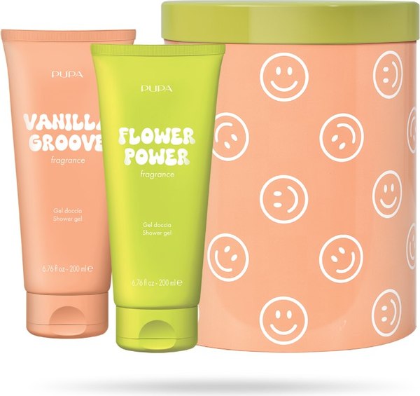 Набор косметики для тела Pupa Happy Box Kit Молочко для душа Vanilla Groove+Flower Power