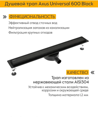 Трап для душа Axus Universal tdu800b