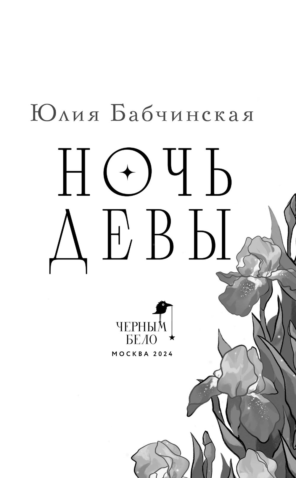 Художественная книга Черным-бело Ночь девы, твердая обложка (Бабчинская Юлия) — фото 3