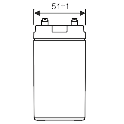 Батарея для ИБП WBR HR1224W F2 (12V 6Ah)