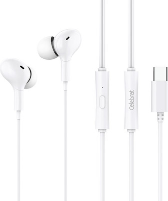 Наушники-гарнитура Celebrat D13 Type-C (белый) - 