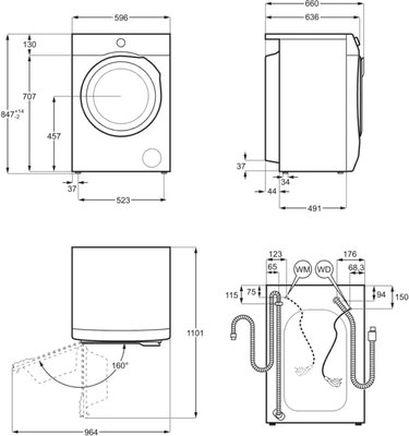 Купить Стирально-сушильная машина Electrolux EW7W2612E  