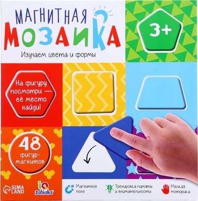 

Развивающая игра, IQ Магнитная мозаика. Изучаем цвета и формы / 10574949