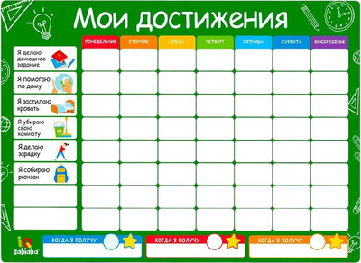 

Развивающая игрушка, IQ Мотивационная доска. Мои достижения / 7769037