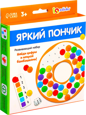 

Развивающий игровой набор, IQ Яркий пончик / 10415818