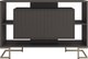 Тумба Involux Неаполь 227T112 (графит/черный матовый с фрезеровкой/металл золото) - 