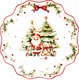 Тарелка столовая обеденная Decor de table Рождественский винтаж / DDT-LH9848-26-1 - 