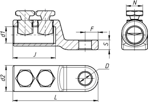 Наконечник для кабеля ЗЭТА 2НБ-2-001 / zeta10527