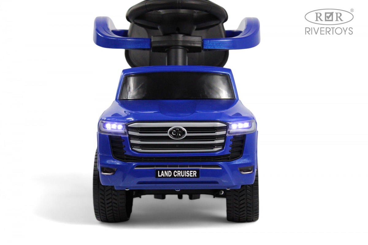Детский автомобиль RiverToys Toyota Land Cruiser 300 / Z002ZZ-A (синий) — фото 5